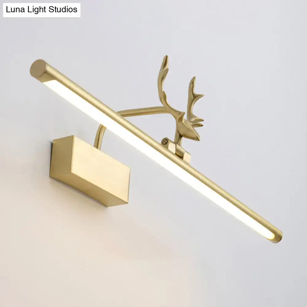 Brass Antler Wall Light Dimmable Bathroom