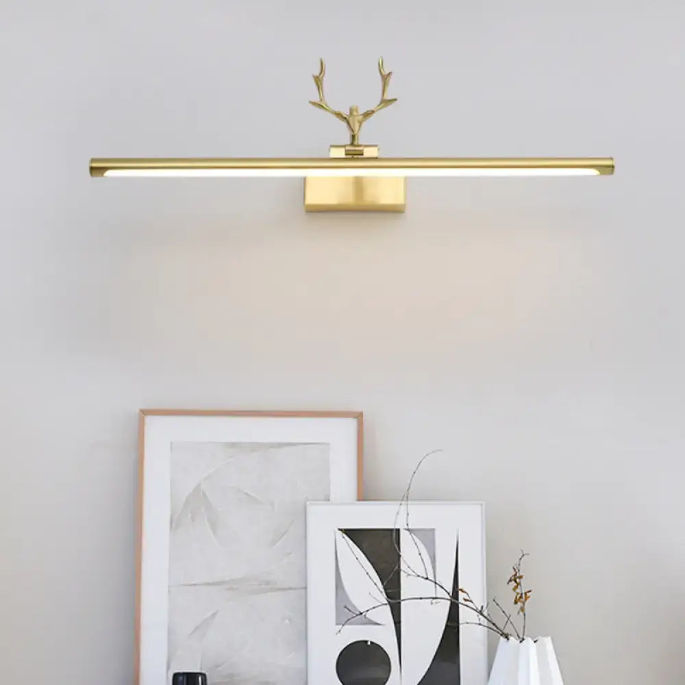 Brass Antler Wall Light Dimmable Bathroom