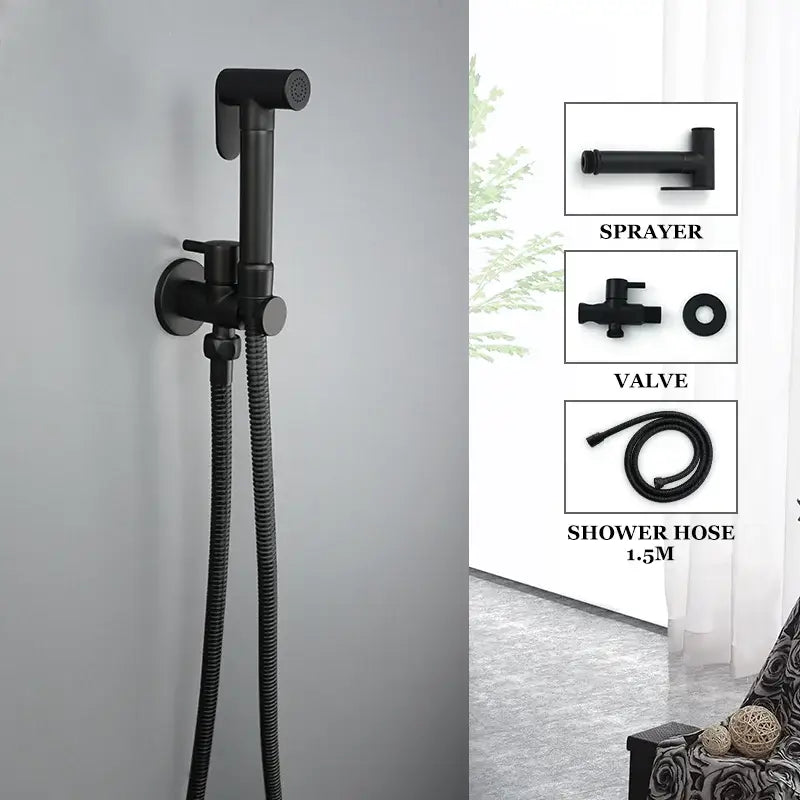 Brass Coiled Bidet Kit