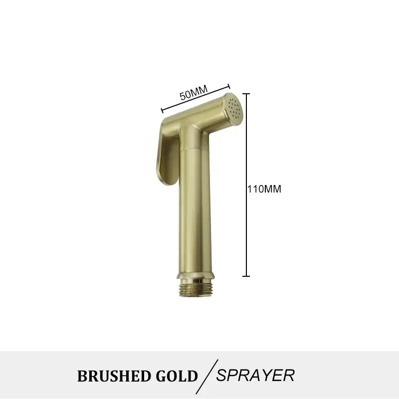 Brass Coiled Bidet Kit