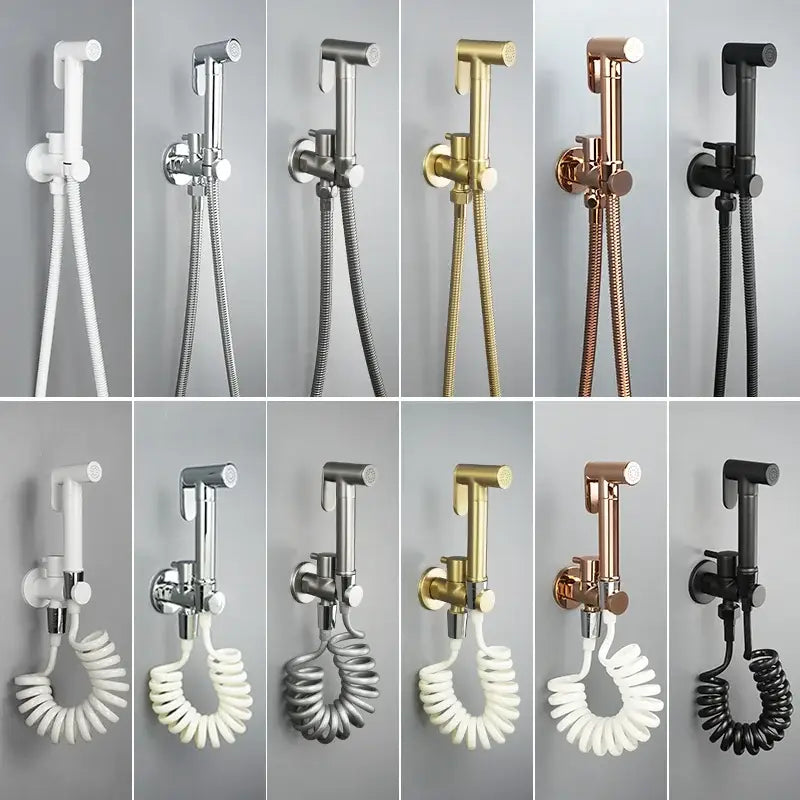 Brass Coiled Bidet Kit