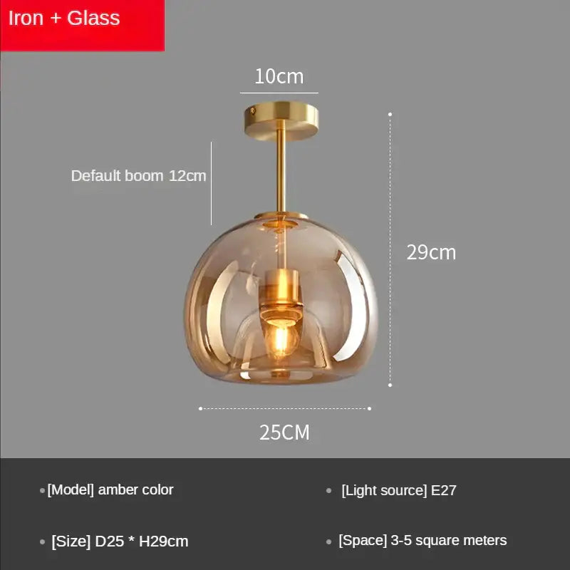 Brass LED Ceiling Light
