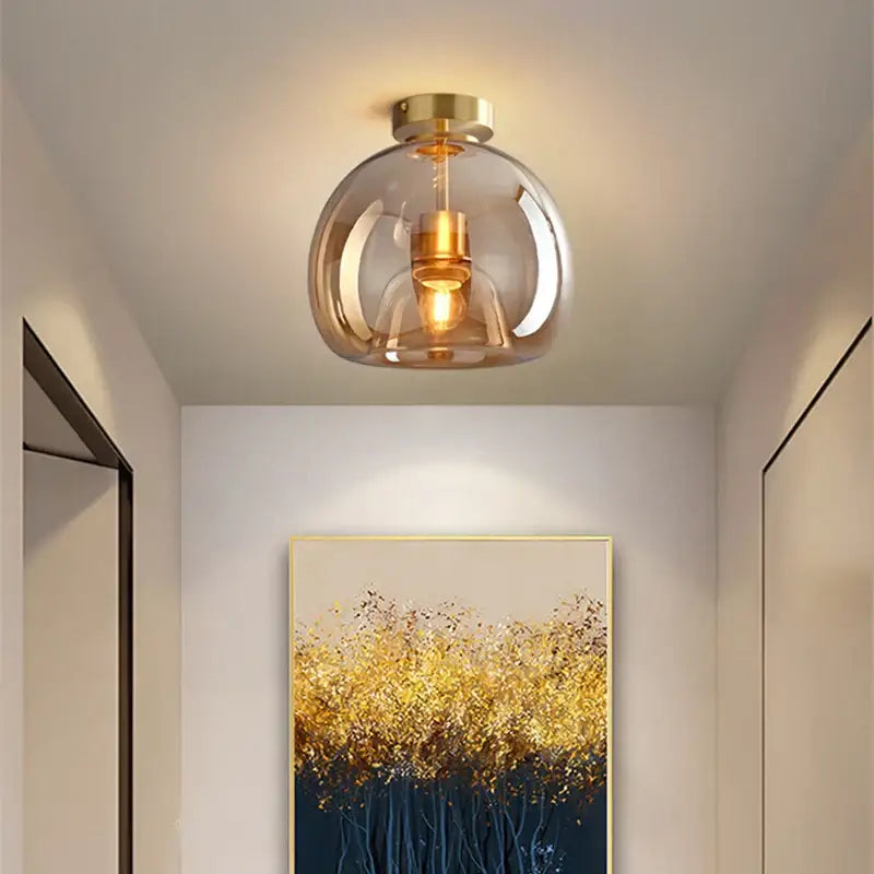 Black Glass LED Light