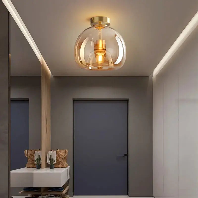 Black Glass LED Light
