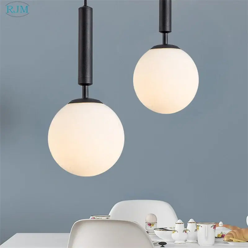 Brass Glass Pendant Light with Creative Color Options