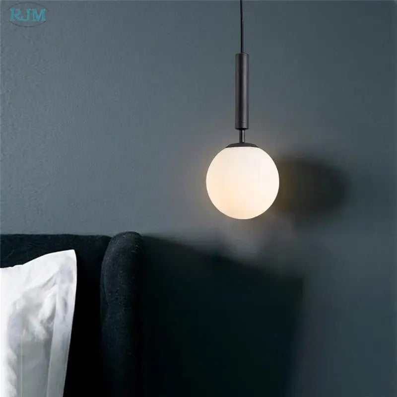 Brass Glass Pendant Light with Creative Color Options