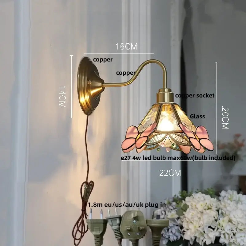 Brass Butterfly Wall Sconce
