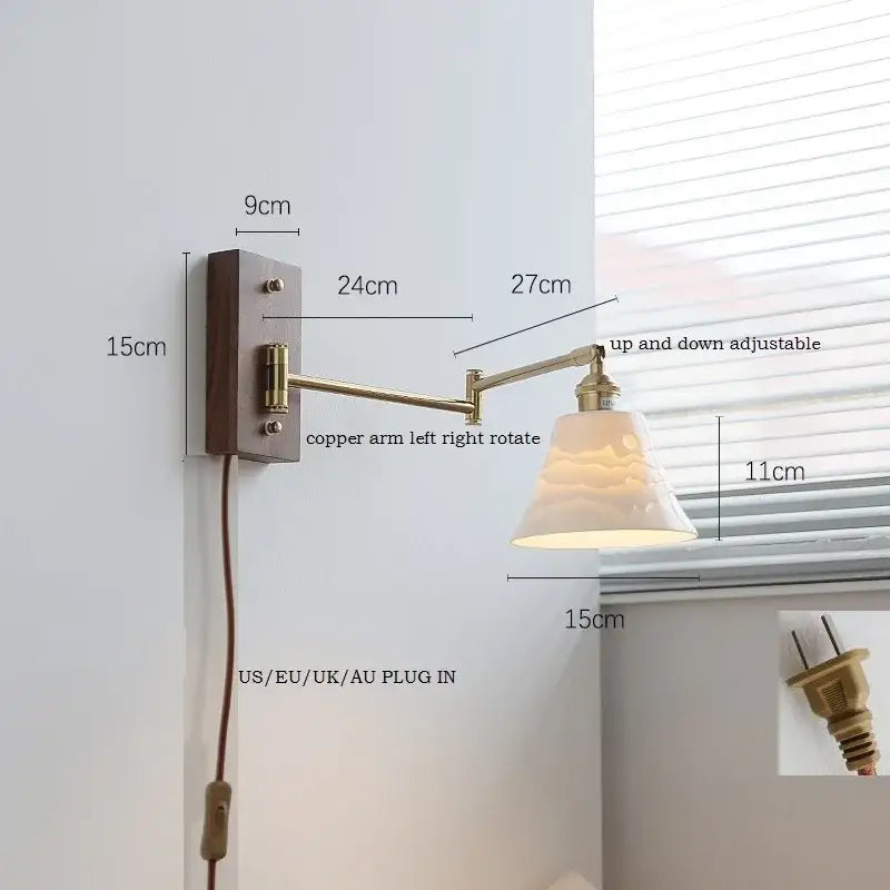 Brass Canopy LED Wall Light