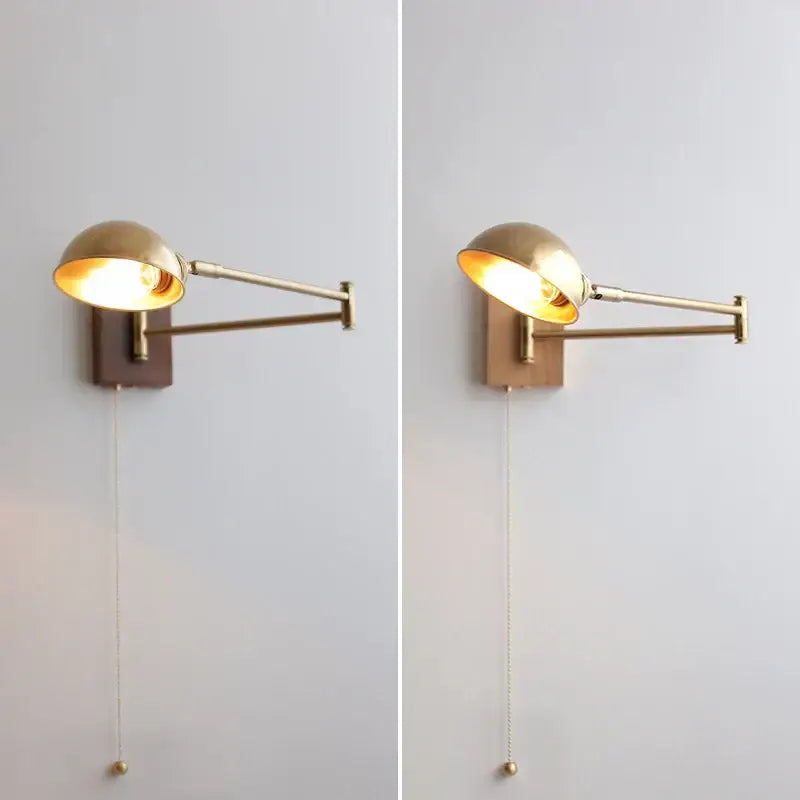 Brass Canopy LED Wall Light