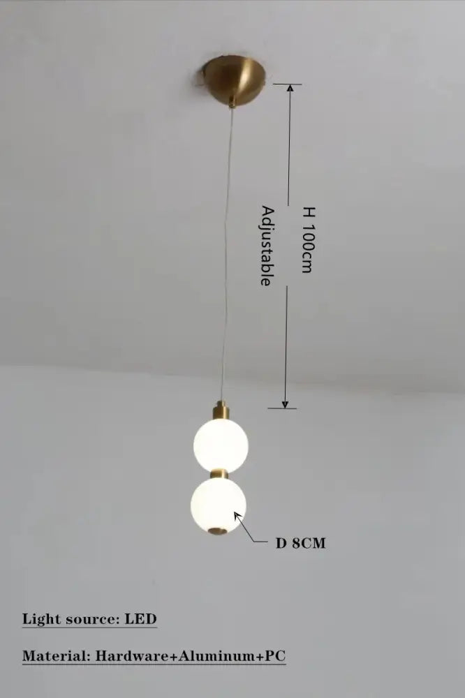 Brass Circle Ring Pendant Light