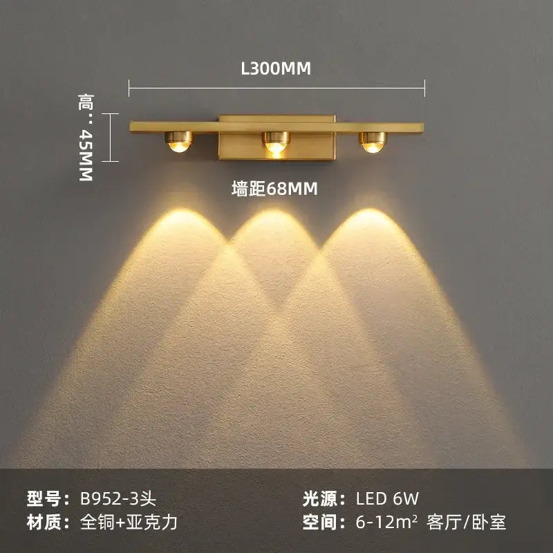 Copper LED Wall Lamp