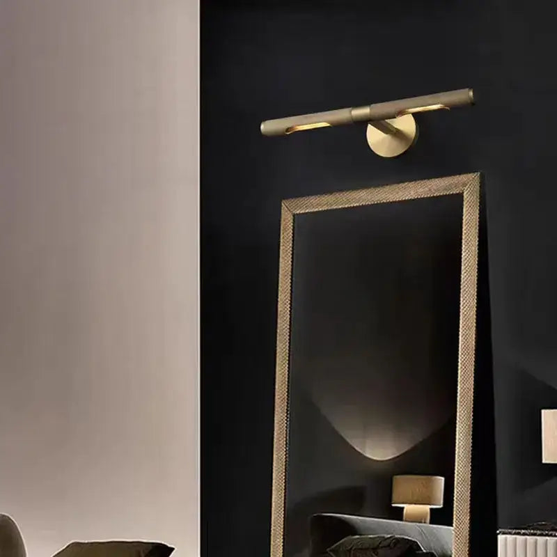 Copper Mirror Wall Lamp