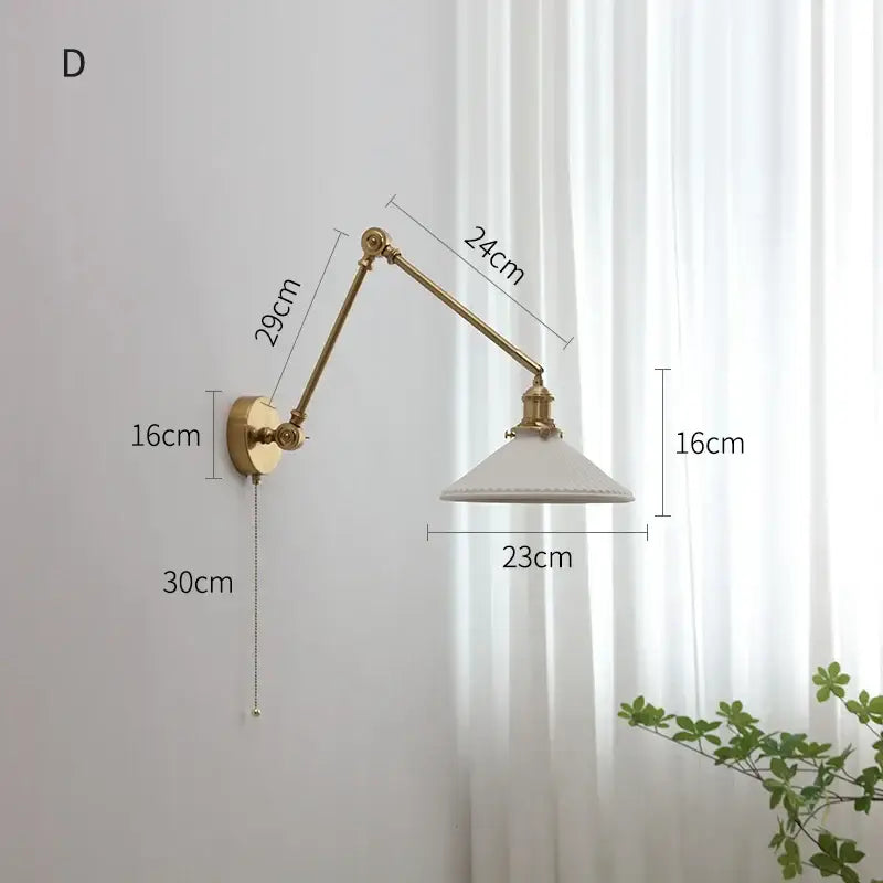 Copper Swing Arm Sconce