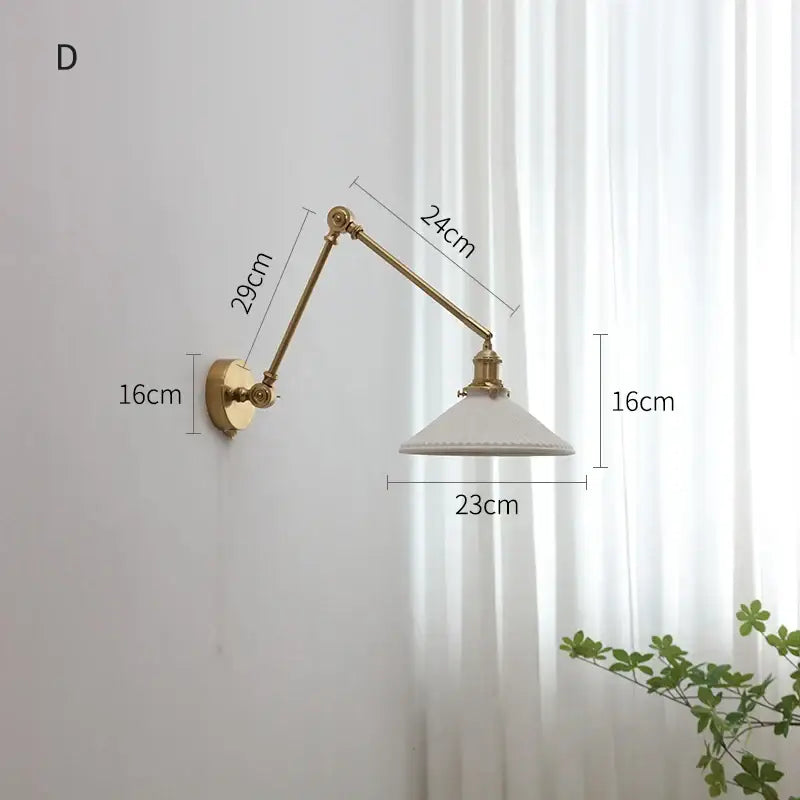 Copper Swing Arm Sconce