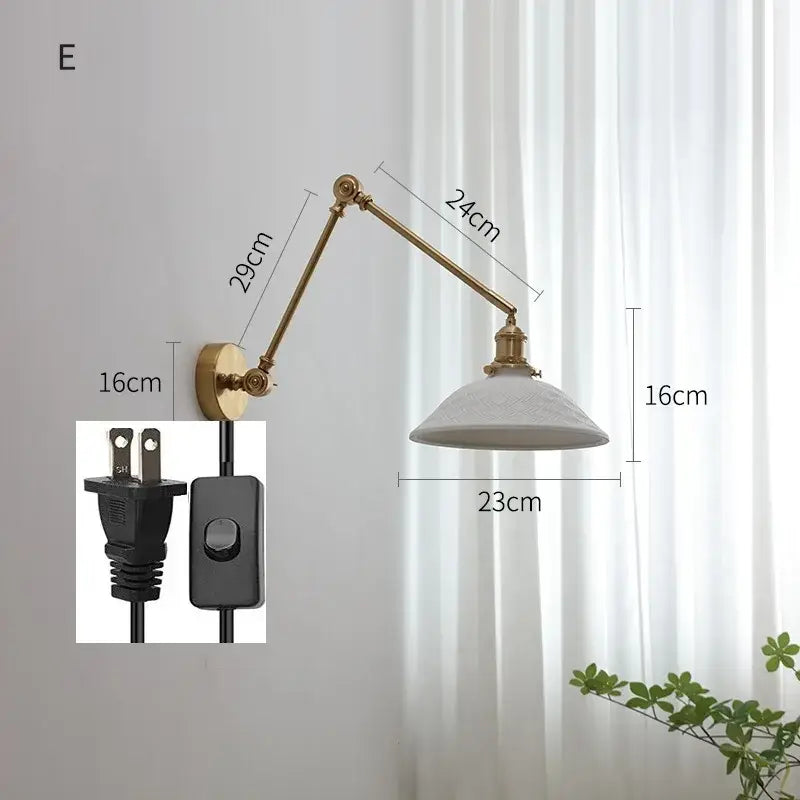 Copper Swing Arm Sconce