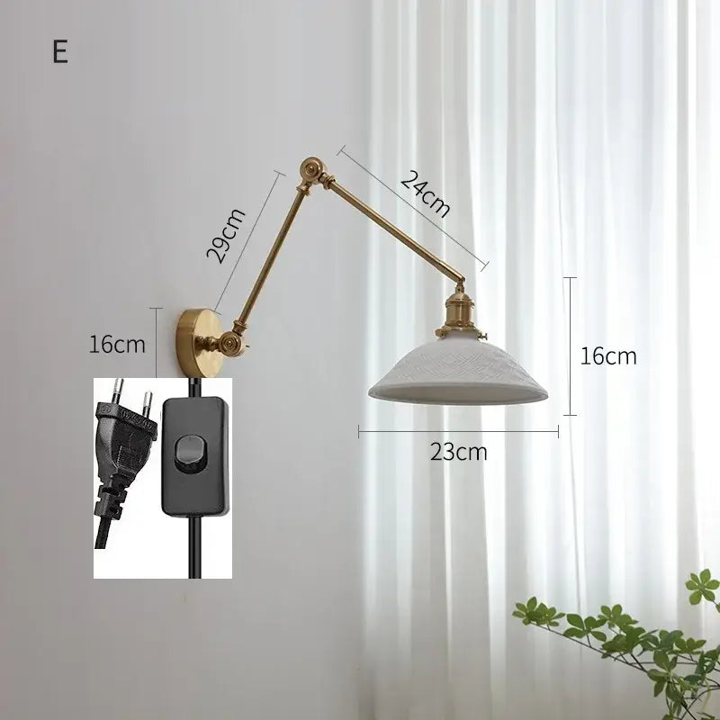 Copper Swing Arm Sconce
