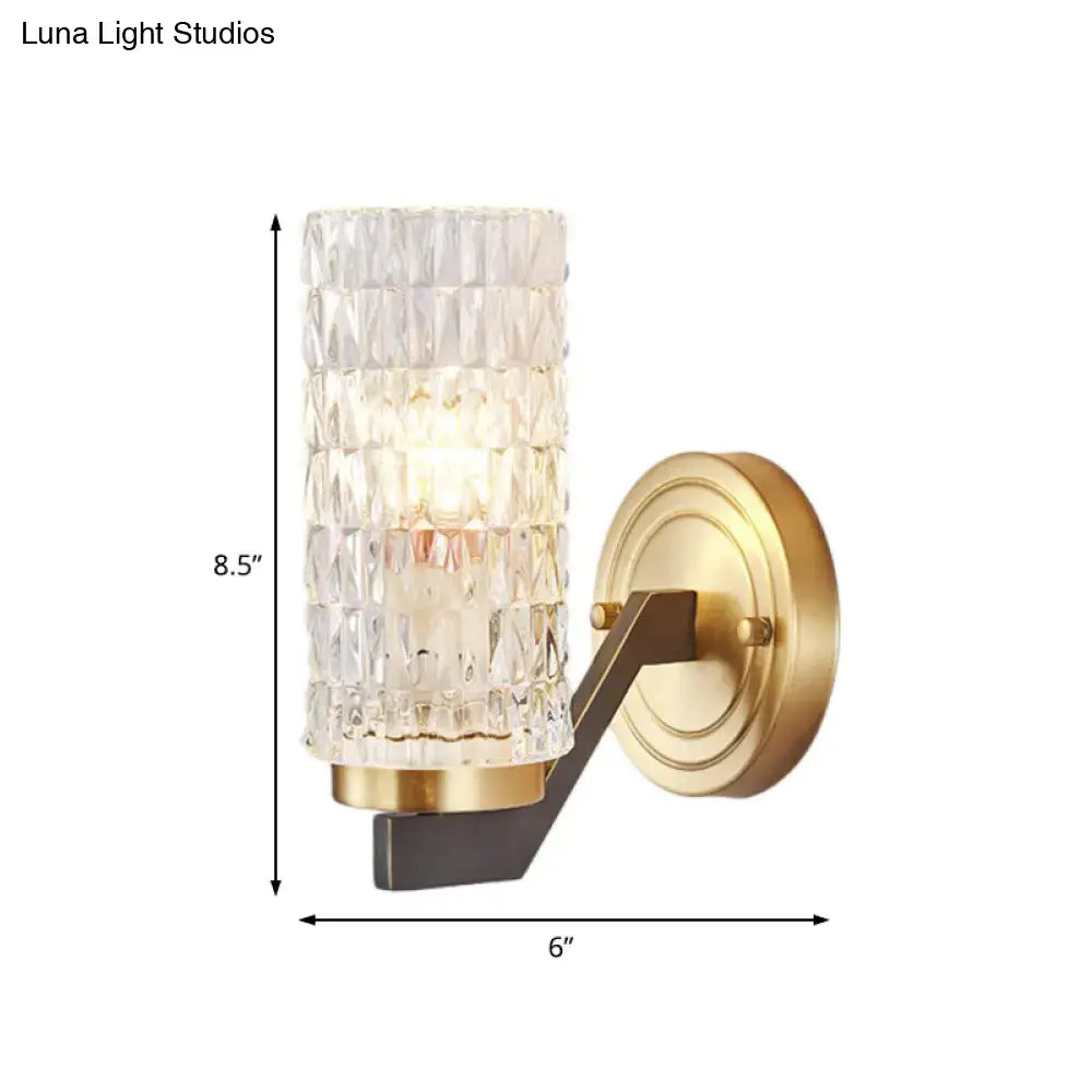 Crystal Flush Wall Sconce