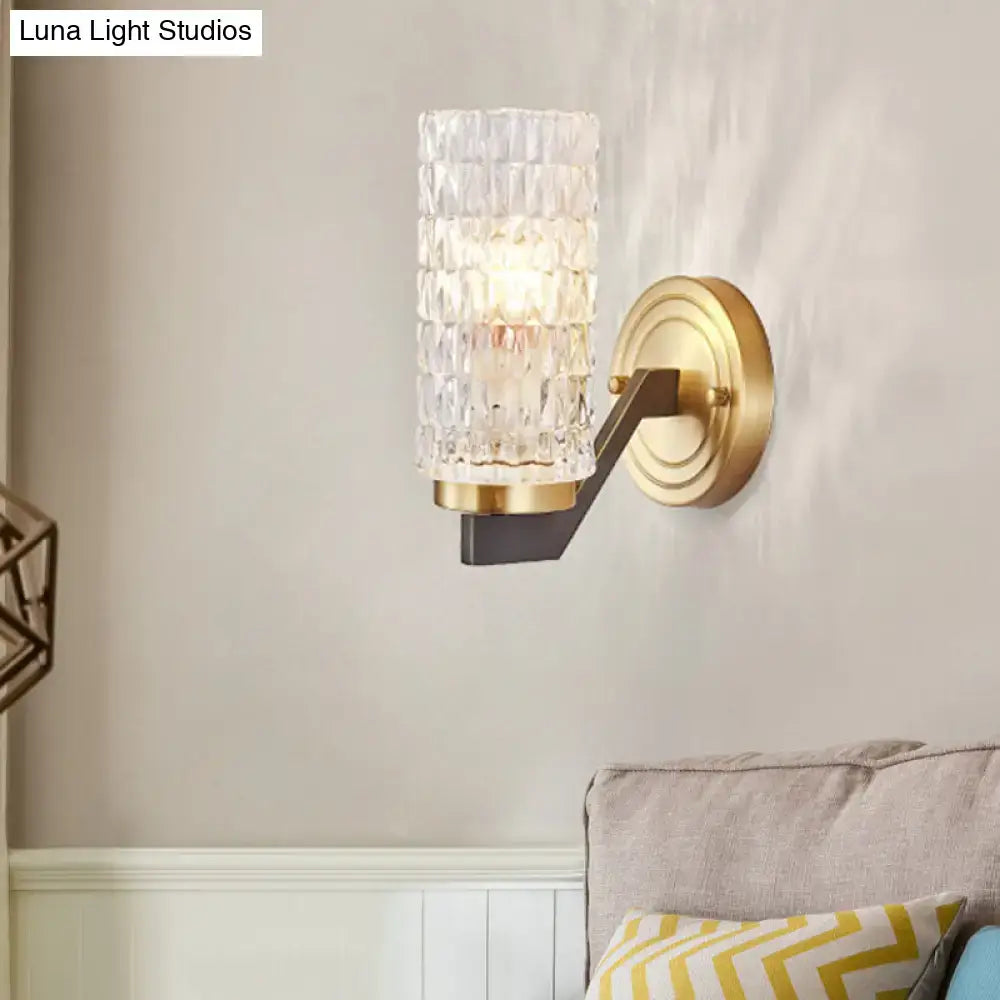 Crystal Flush Wall Sconce