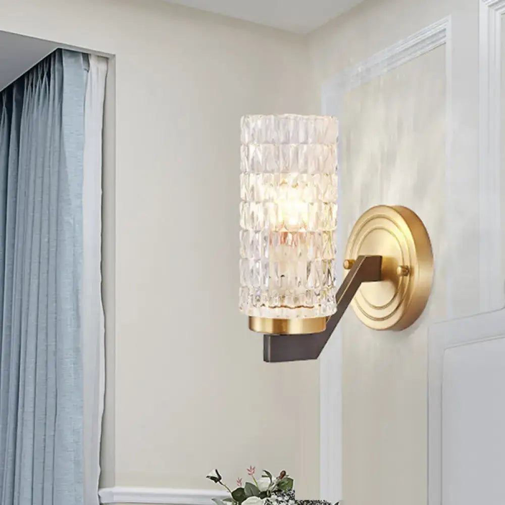 Crystal Flush Wall Sconce