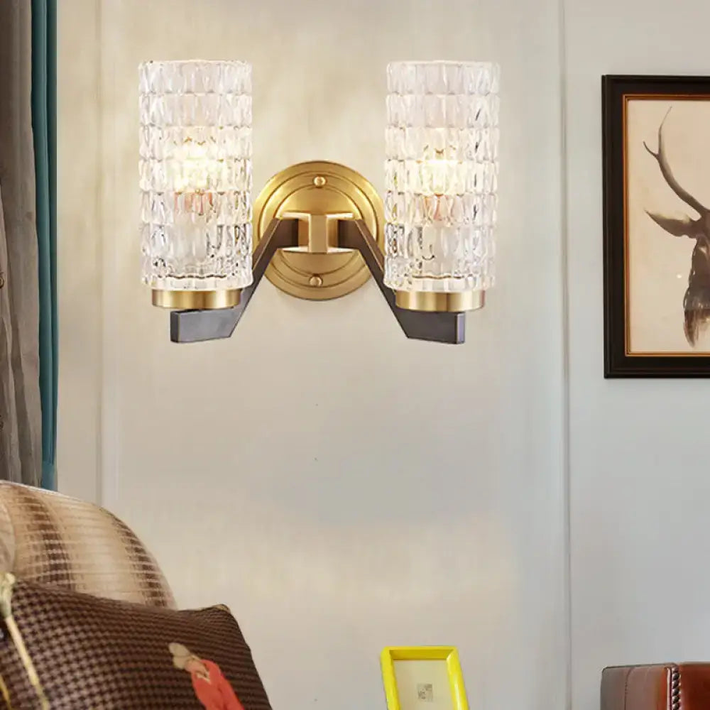 Crystal Flush Wall Sconce