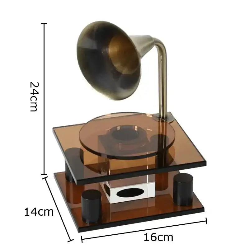 Brass Crystal Music Sculpture