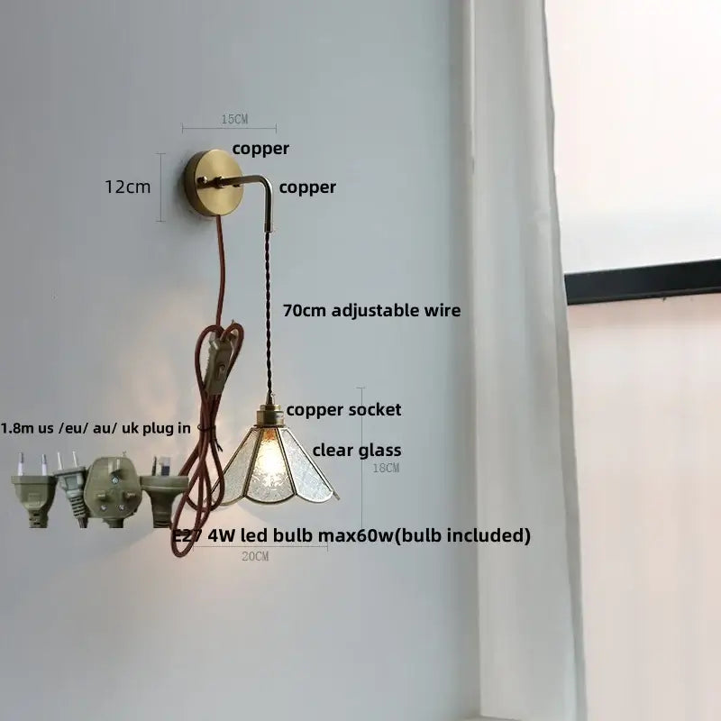 Brass Cube LED Wall Light