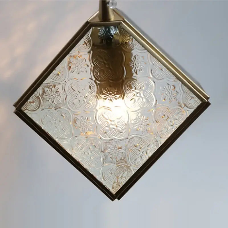 Brass Cube LED Wall Light