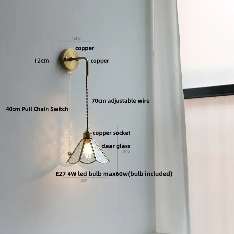 Brass Cube LED Wall Light