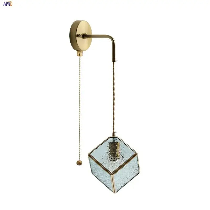 Brass Cube LED Wall Light