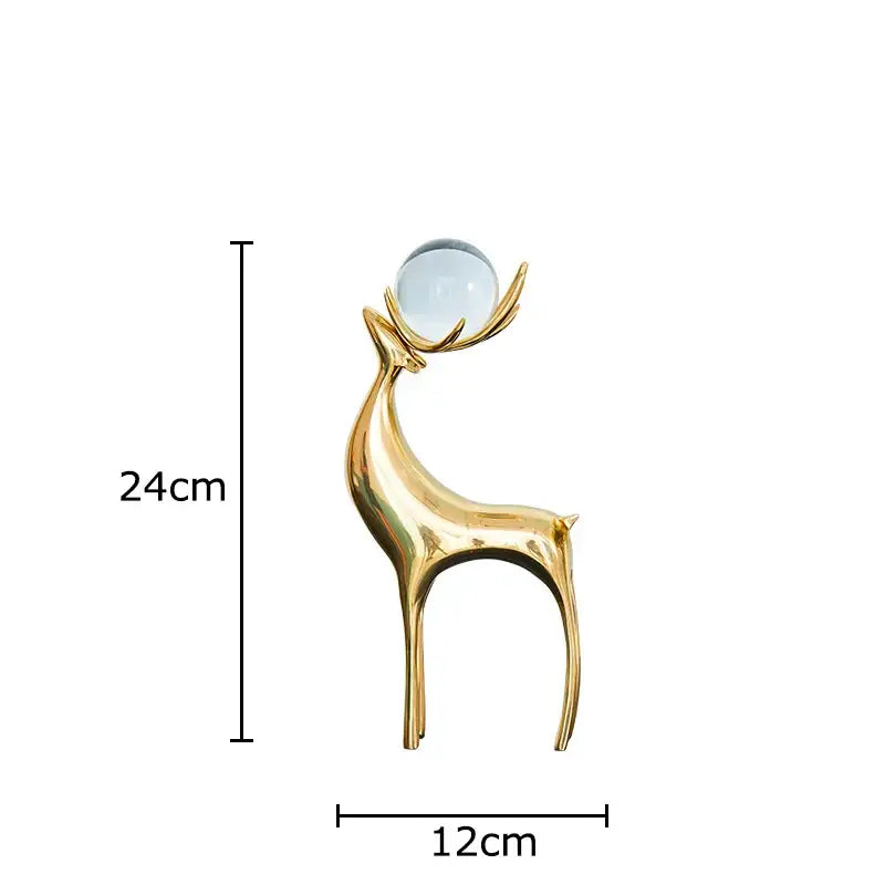 Brass Deer Desk Ornament