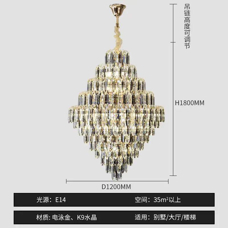LED Crystal Designer Chandelier