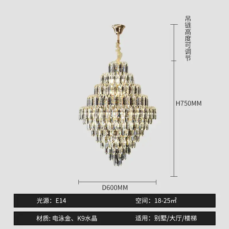 LED Crystal Designer Chandelier