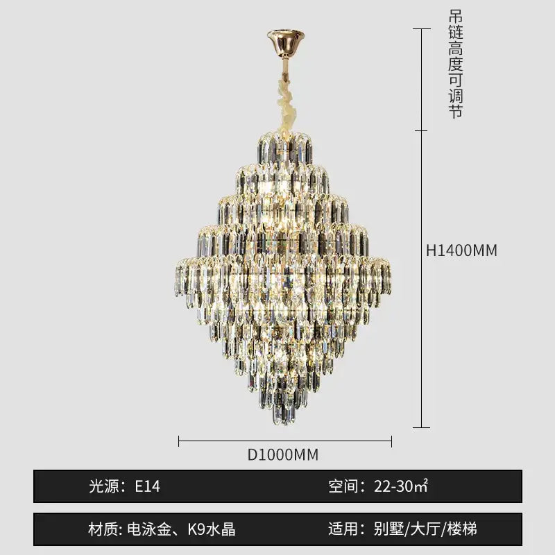 LED Crystal Designer Chandelier