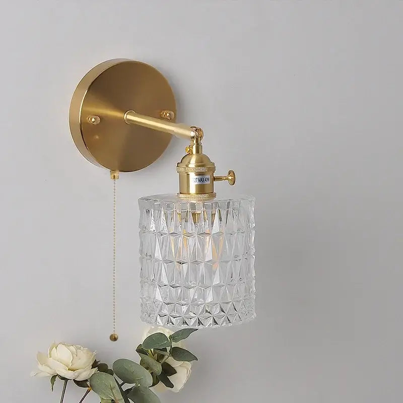 Brass E27 LED Wall Sconce