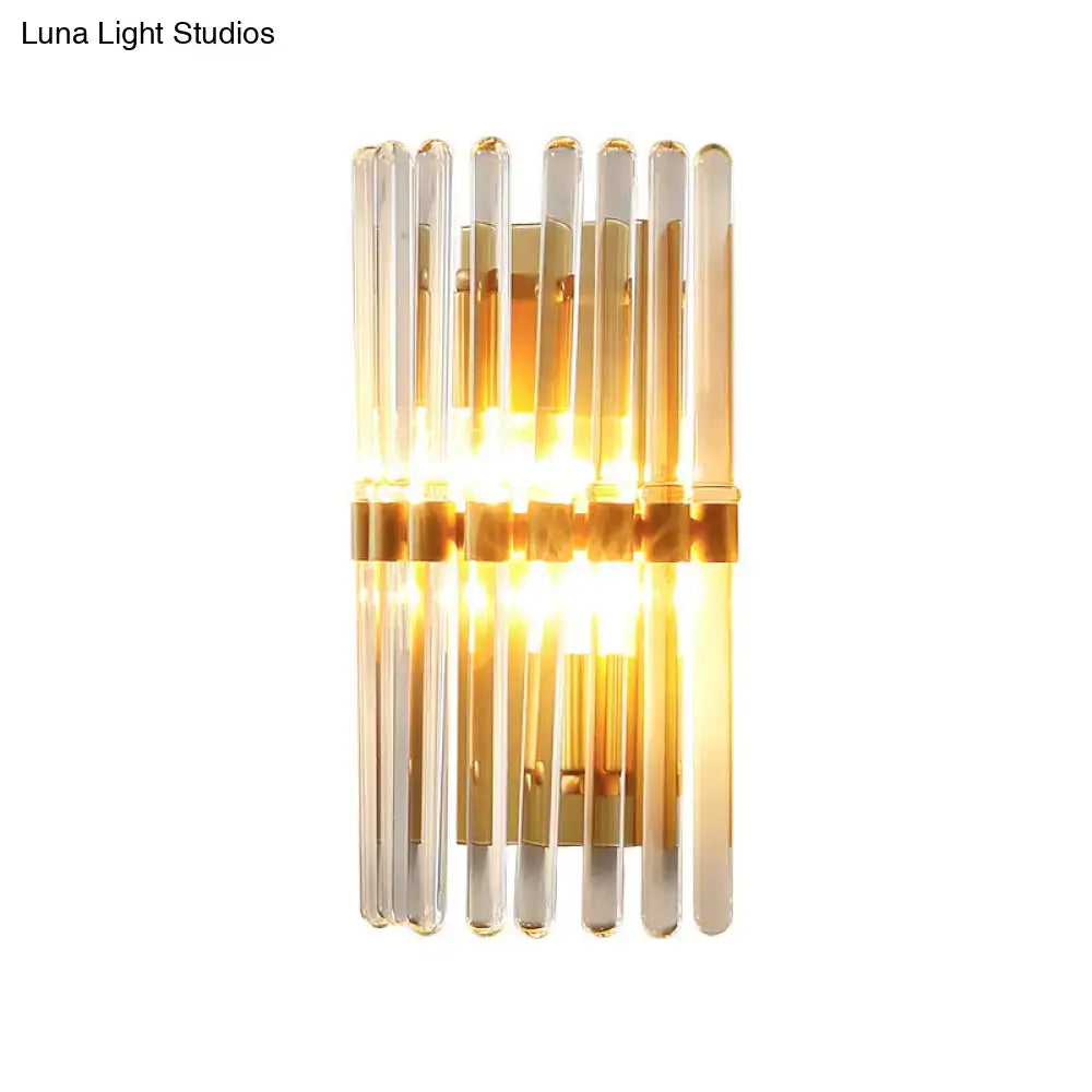 Brass Crystal Sconce Lamp