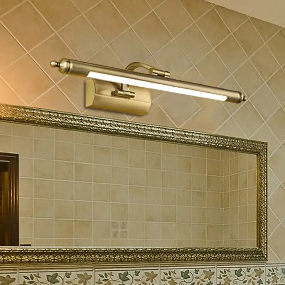 Brass Rectangular Vanity Light