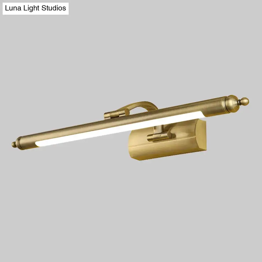 Brass Rectangular Vanity Light