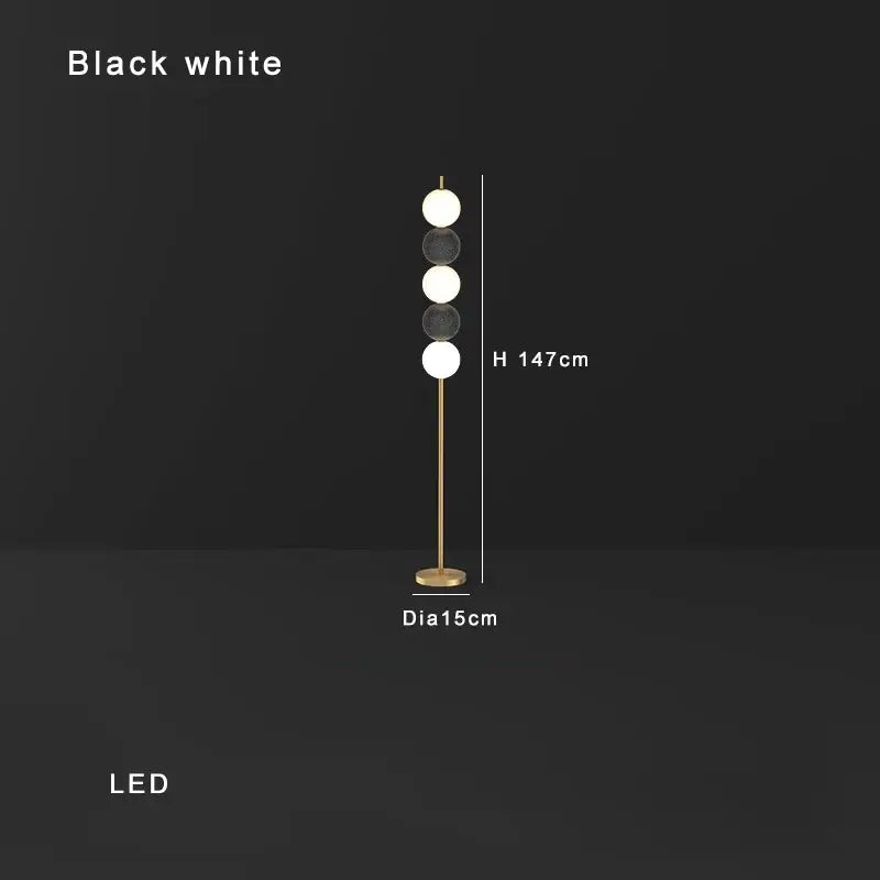 Brass Sphere Floor Lamp