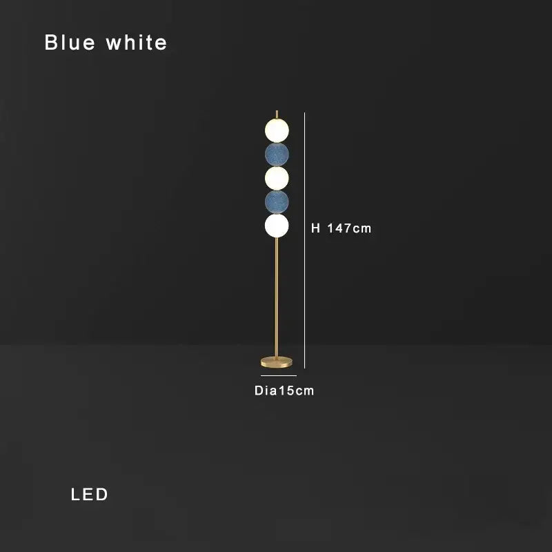 Brass Sphere Floor Lamp