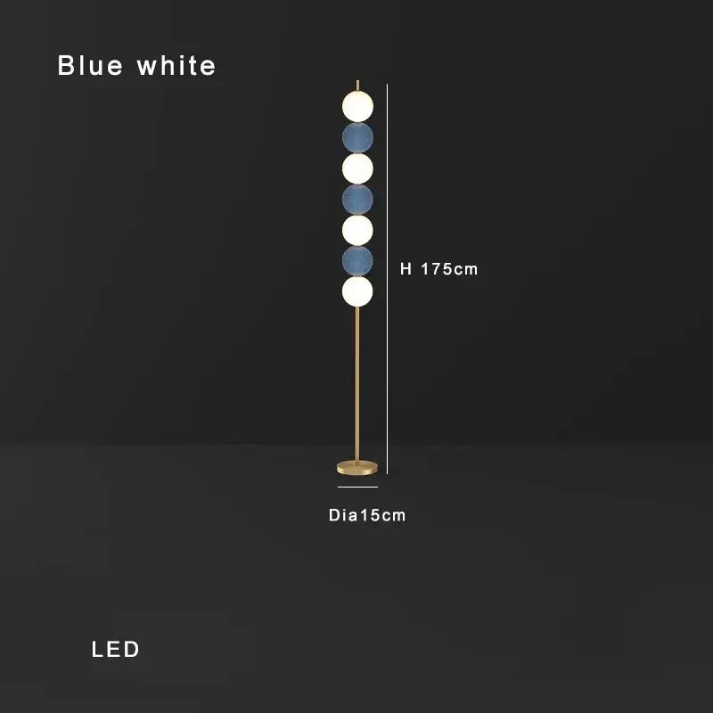 Brass Sphere Floor Lamp