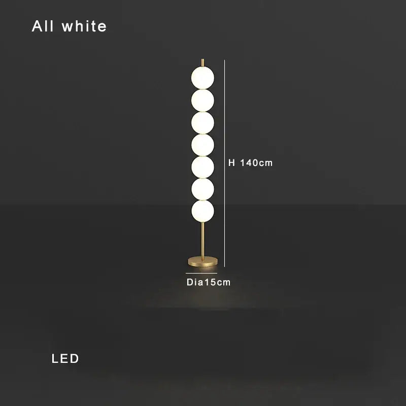 Brass Sphere Floor Lamp