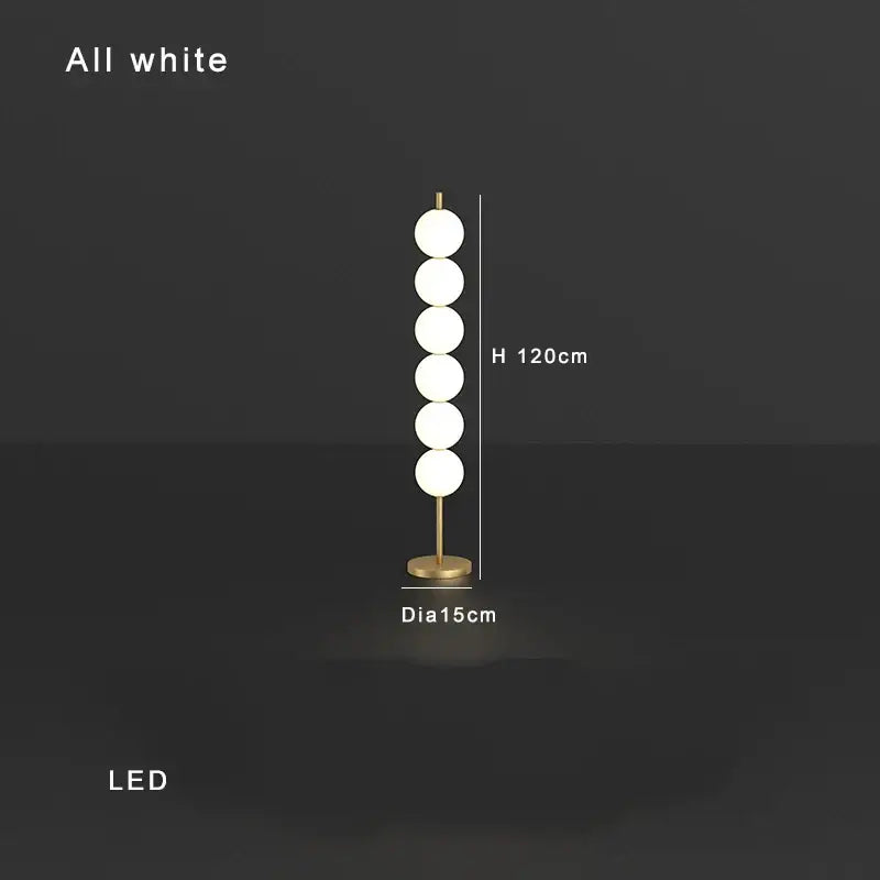 Brass Sphere Floor Lamp