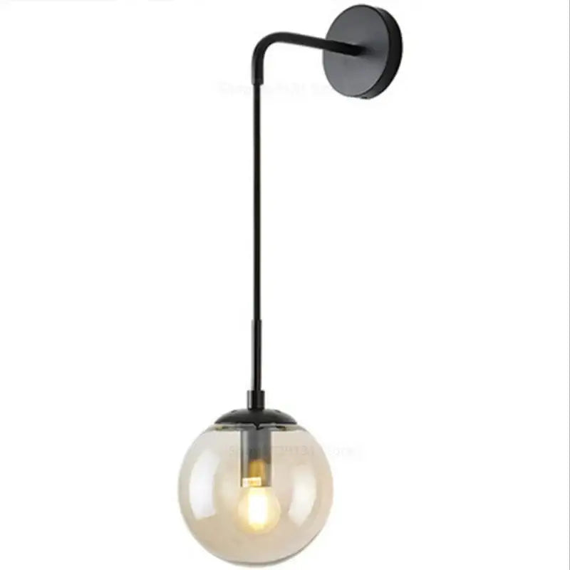 Brass Glass 15cm Wall Sconce