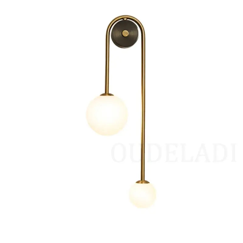 Brass Globe Wall Light