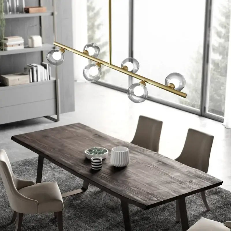 Glass Globe Pendant Chandelier
