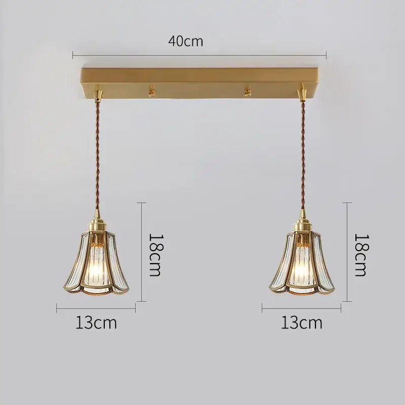 Brass Bell Pendant Light