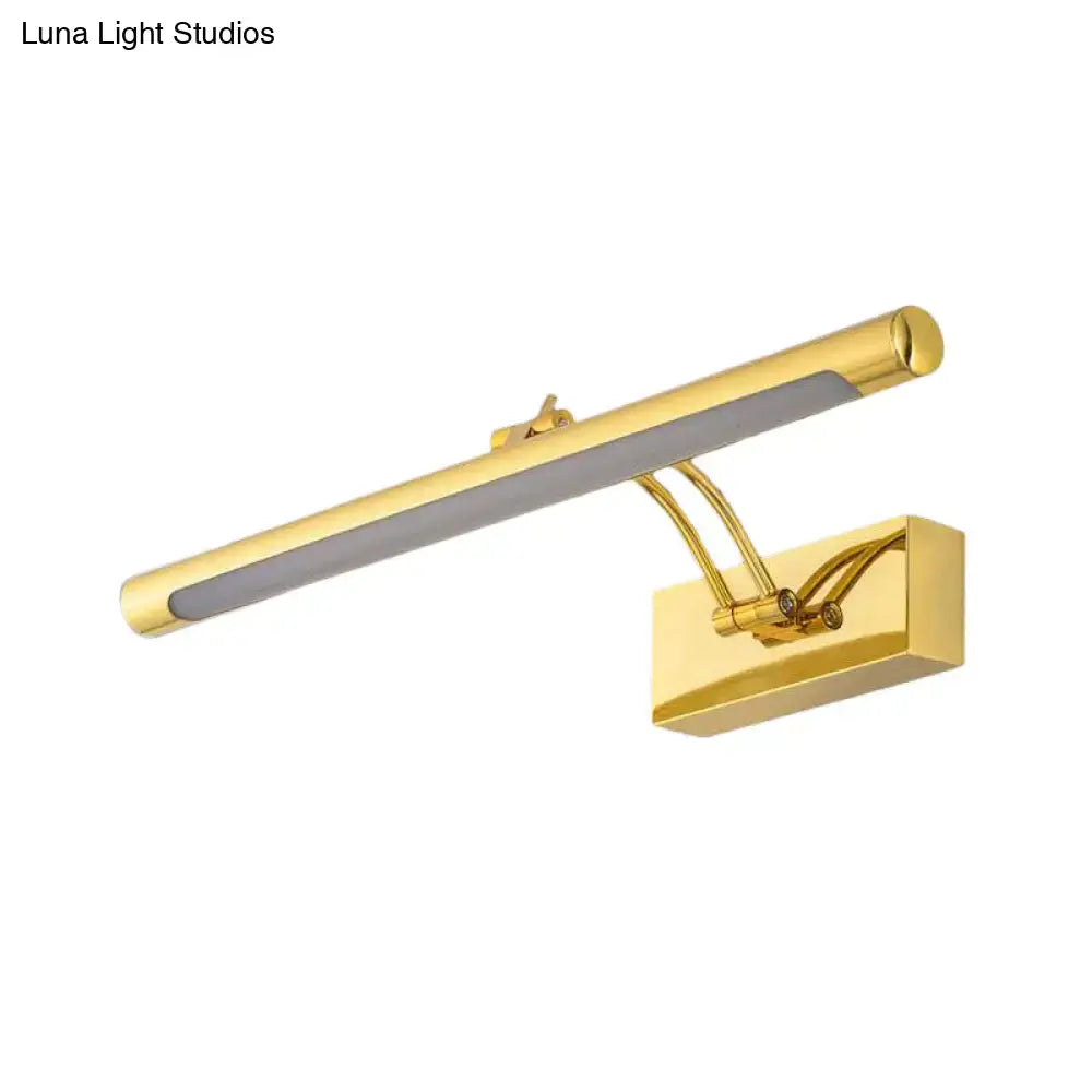 Gold Tubular LED Wall Lamp