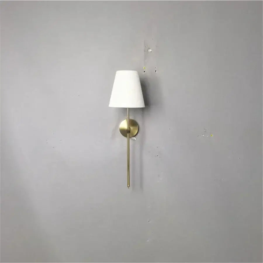 Brass Fabric Shade Sconce