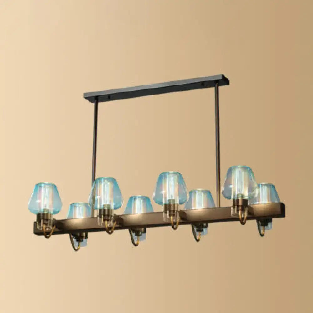 Brass Linear Chandelier Light