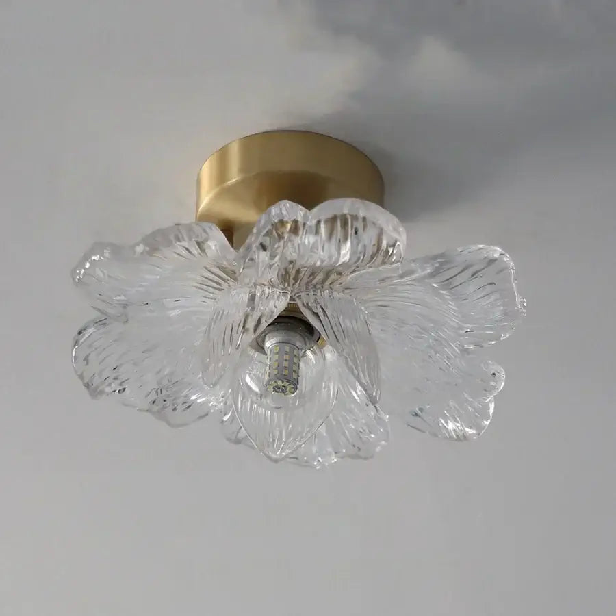 Brass Orchid Ceiling Lamp